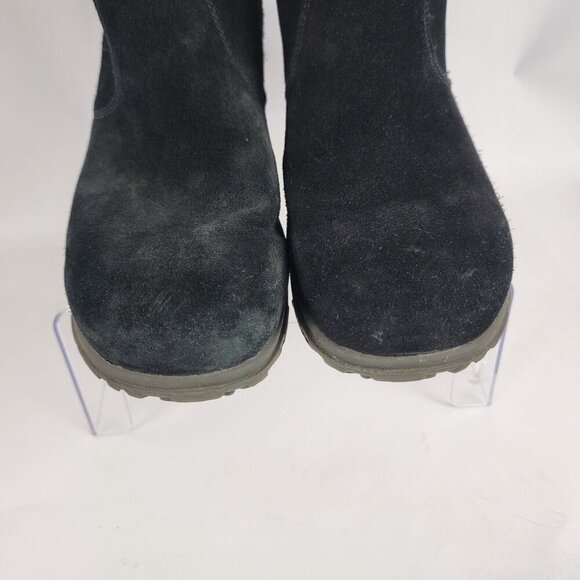 Bogs Womens 9 Waterproof Durafresh Black Pull On Ankle Bootie Rain Boots Comfort - Picture 7 of 13